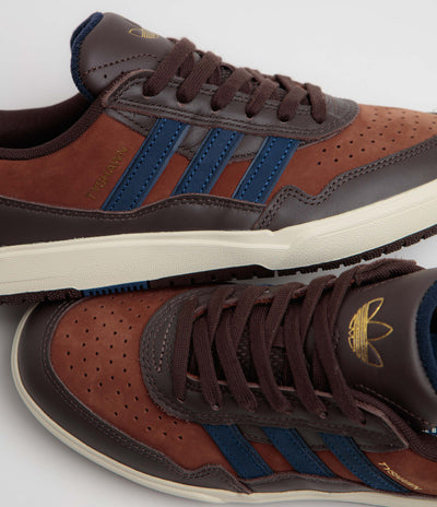 Adidas Tyshawn II Shoes - Aurora Coffee / Dark Blue / Preloved Brown