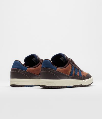 Adidas Tyshawn II Shoes - Aurora Coffee / Dark Blue / Preloved Brown