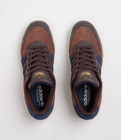 Adidas Tyshawn II Shoes - Aurora Coffee / Dark Blue / Preloved Brown