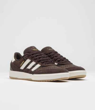 Adidas Tyshawn II Shoes in Aurora Coffee and Off White / Chalk White