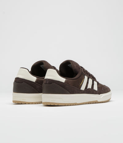 Adidas Tyshawn II Shoes in Aurora Coffee and Off White / Chalk White