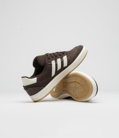 Adidas Tyshawn II Shoes in Aurora Coffee and Off White / Chalk White
