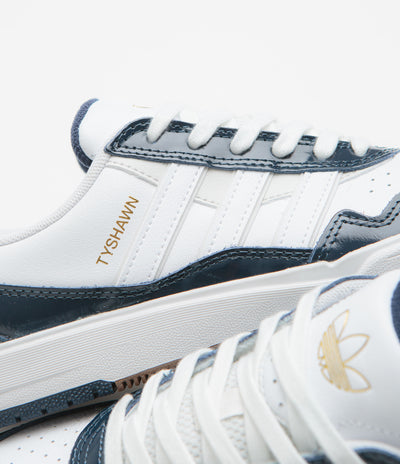 Adidas Tyshawn II Shoes in Collegiate Navy and FTWR White / Grey One