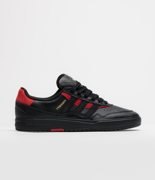 Adidas Tyshawn II Shoes - Core Black / Core Black / Better Scarlet