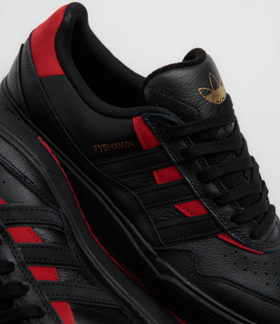 Adidas Tyshawn II Shoes - Core Black / Core Black / Better Scarlet