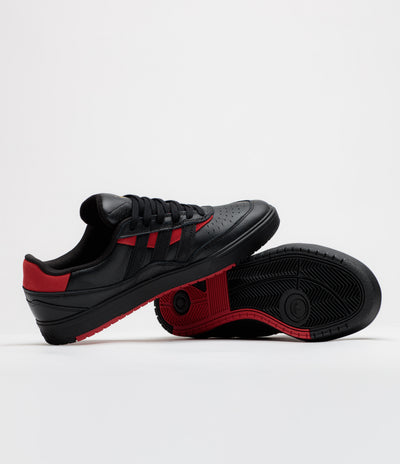 Adidas Tyshawn II Shoes - Core Black / Core Black / Better Scarlet