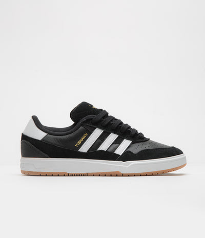 Adidas Tyshawn II Shoes in Core Black and FTWR White / Gum4