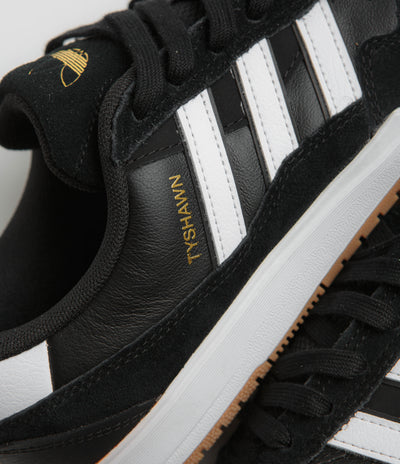 Adidas Tyshawn II Shoes in Core Black and FTWR White / Gum4