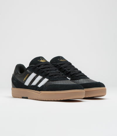 Adidas Tyshawn II Shoes in Core Black and FTWR White / Gum4 / Black