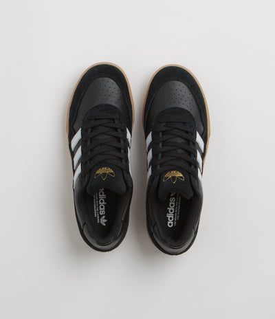 Adidas Tyshawn II Shoes in Core Black and FTWR White / Gum4 / Black