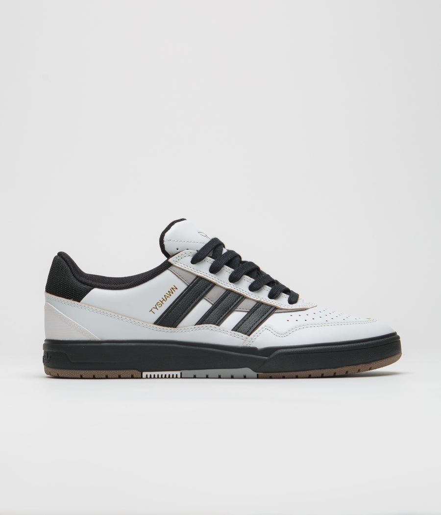 Adidas Tyshawn II Shoes - Crystal White / Core Black / Solid Grey