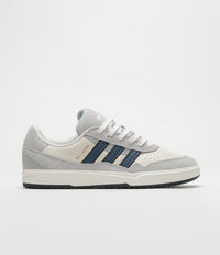Adidas Tyshawn II Shoes in Grey Two and Collegiate Navy / Chalk White