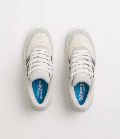 Adidas Tyshawn II Shoes in Grey Two and Collegiate Navy / Chalk White