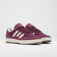 Adidas Tyshawn II Shoes - Maroon / Chalk White / Gold Metallic thumbnail