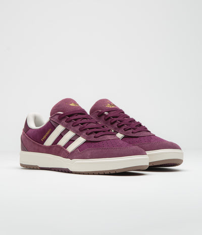 Adidas Tyshawn II Shoes - Maroon / Chalk White / Gold Metallic