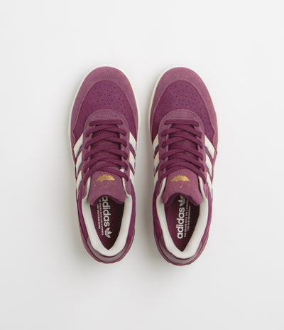 Adidas Tyshawn II Shoes - Maroon / Chalk White / Gold Metallic
