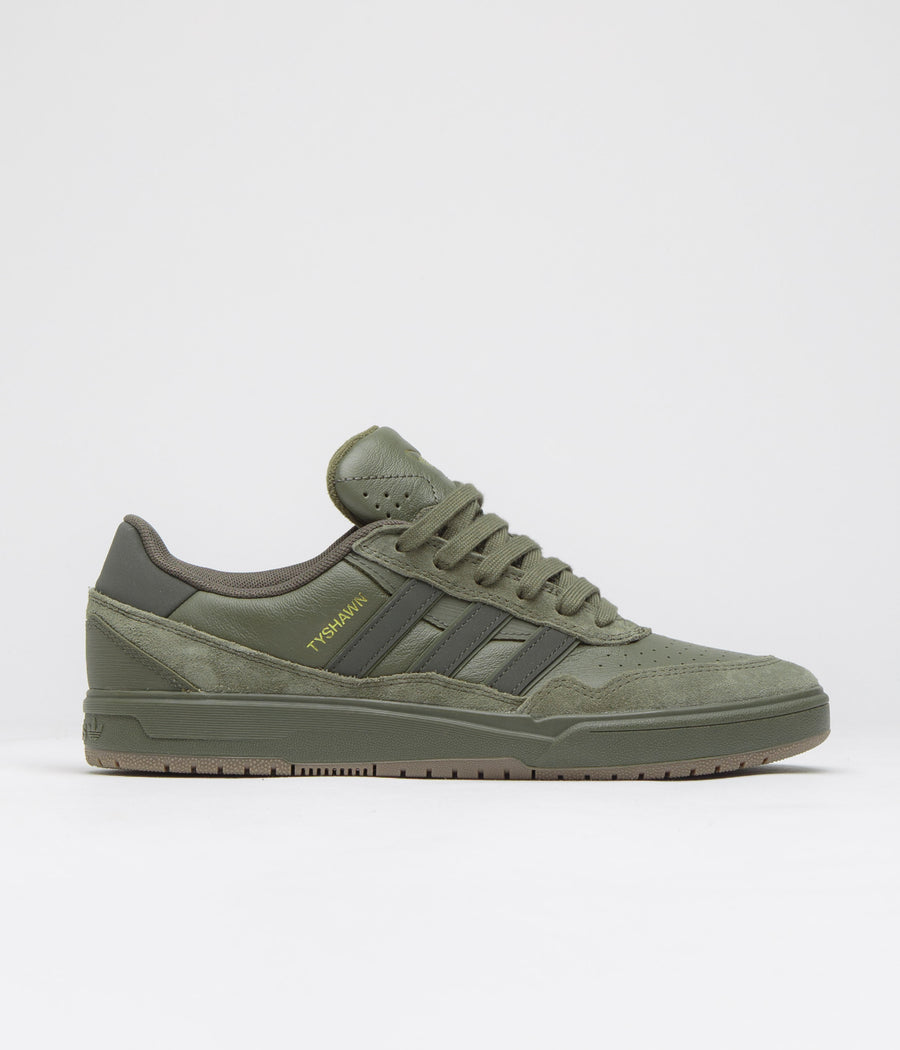 Adidas Tyshawn II Shoes - Olive Strata / Shadow Olive / Gum5
