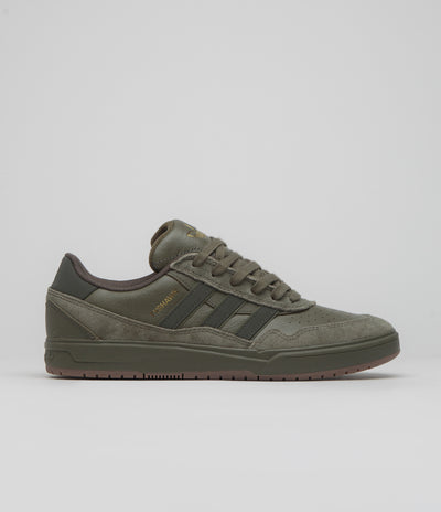 Adidas Tyshawn II Shoes - Olive Strata / Shadow Olive / Gum5