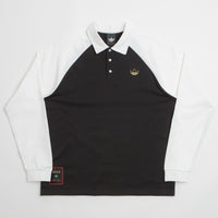Adidas Tyshawn Rugby Shirt in Black and White thumbnail