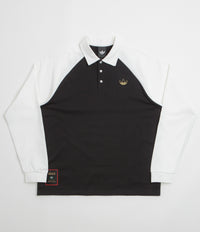 Adidas Tyshawn Rugby Shirt in Black and White