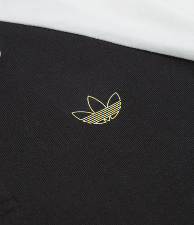 Adidas Tyshawn Rugby Shirt in Black and White