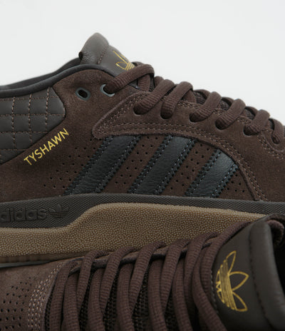 Adidas Tyshawn Shoes in Carbon and Aurora Coffee / Carbon