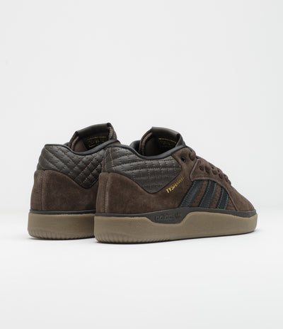 Adidas Tyshawn Shoes in Carbon and Aurora Coffee / Carbon