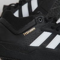 Adidas Tyshawn Shoes - Core Black / FTWR White / Gold Metallic / Black thumbnail