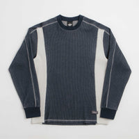 Adidas Waffle Long Sleeve T-Shirt - Aurora Ink / Orbit Grey thumbnail
