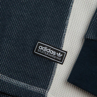 Adidas Waffle Long Sleeve T-Shirt - Aurora Ink / Orbit Grey thumbnail