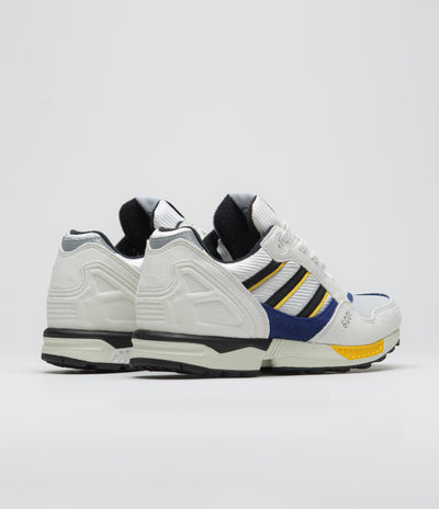 Adidas x Civilist ZX 6001 B Shoes in Crystal White and Core Black / Bold Gold