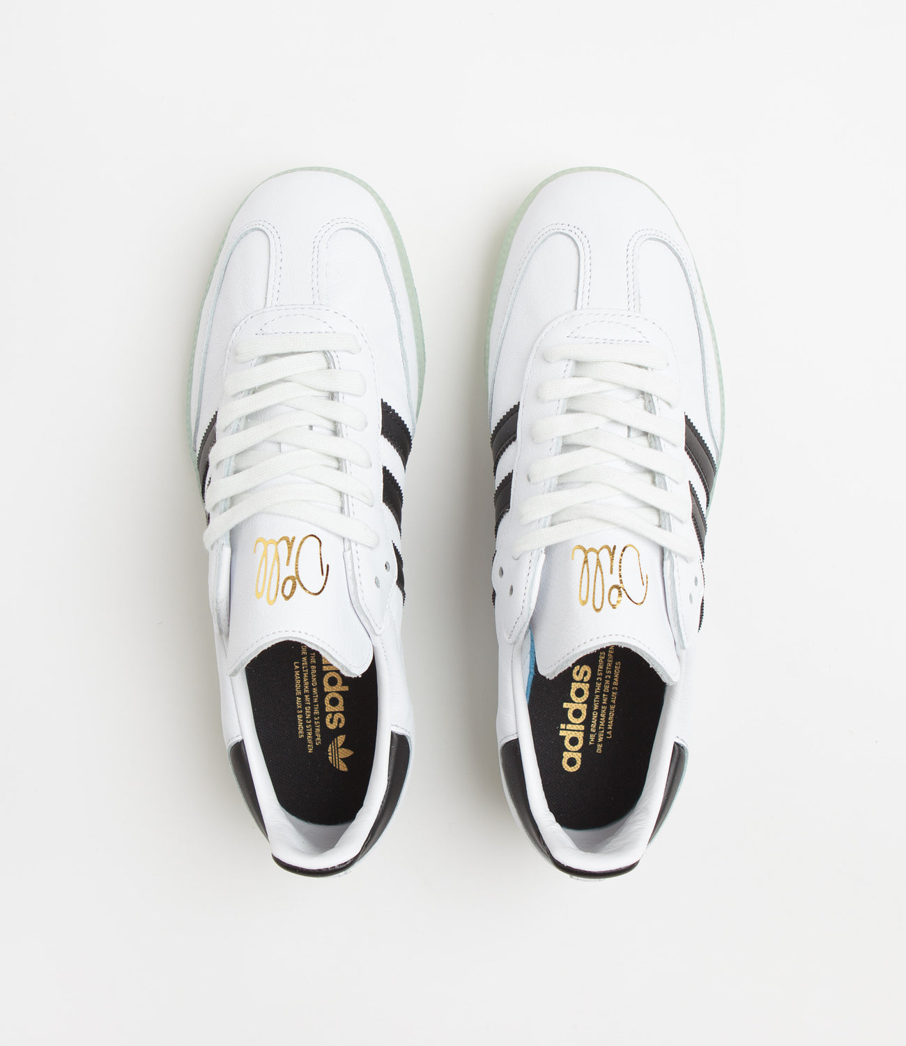 Adidas x Dill Samba Shoes - FTWR / Core Black / Gold Metallic | Flatspot