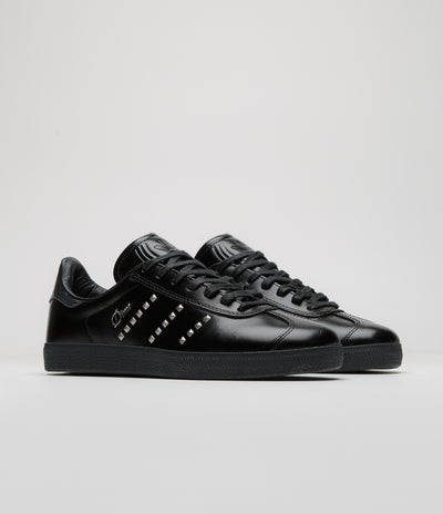 Adidas x Dime Gazelle ADV Shoes - Core Black / Silver Metallic / Carbon