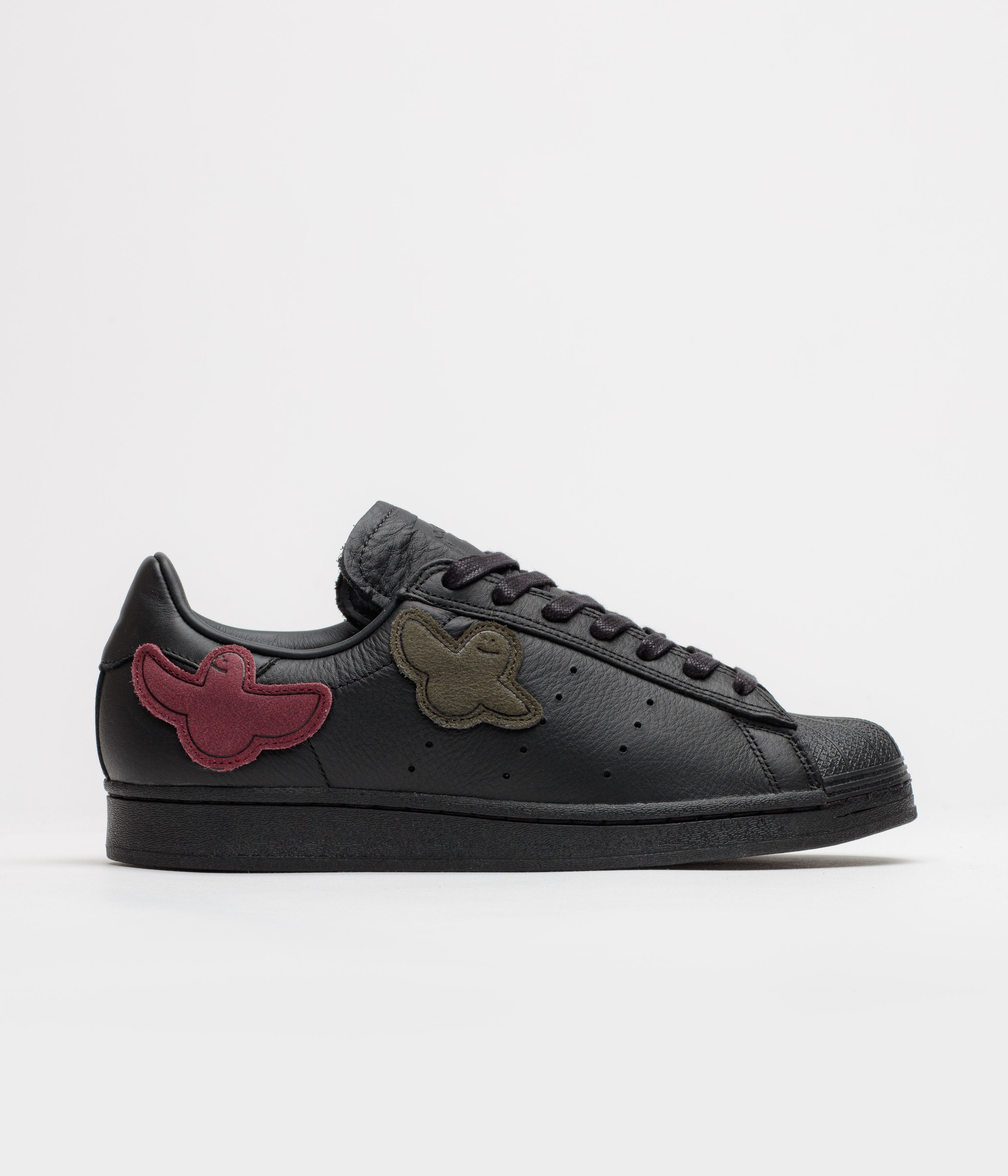 Adidas x Gonz Superstar ADV Shoes in Core Black and Core Black / Core Black