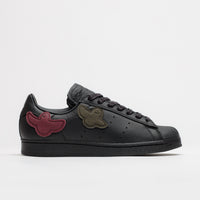 Adidas x Gonz Superstar ADV Shoes in Core Black and Core Black / Core Black thumbnail