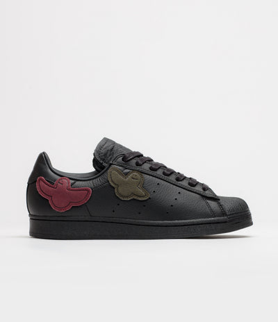 Adidas x Gonz Superstar ADV Shoes in Core Black and Core Black / Core Black