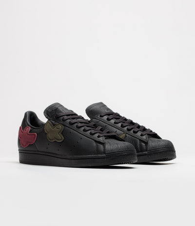 Adidas x Gonz Superstar ADV Shoes in Core Black and Core Black / Core Black