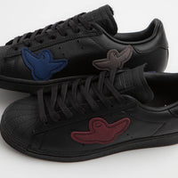 Adidas x Gonz Superstar ADV Shoes in Core Black and Core Black / Core Black thumbnail