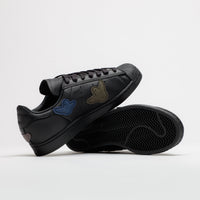 Adidas x Gonz Superstar ADV Shoes in Core Black and Core Black / Core Black thumbnail