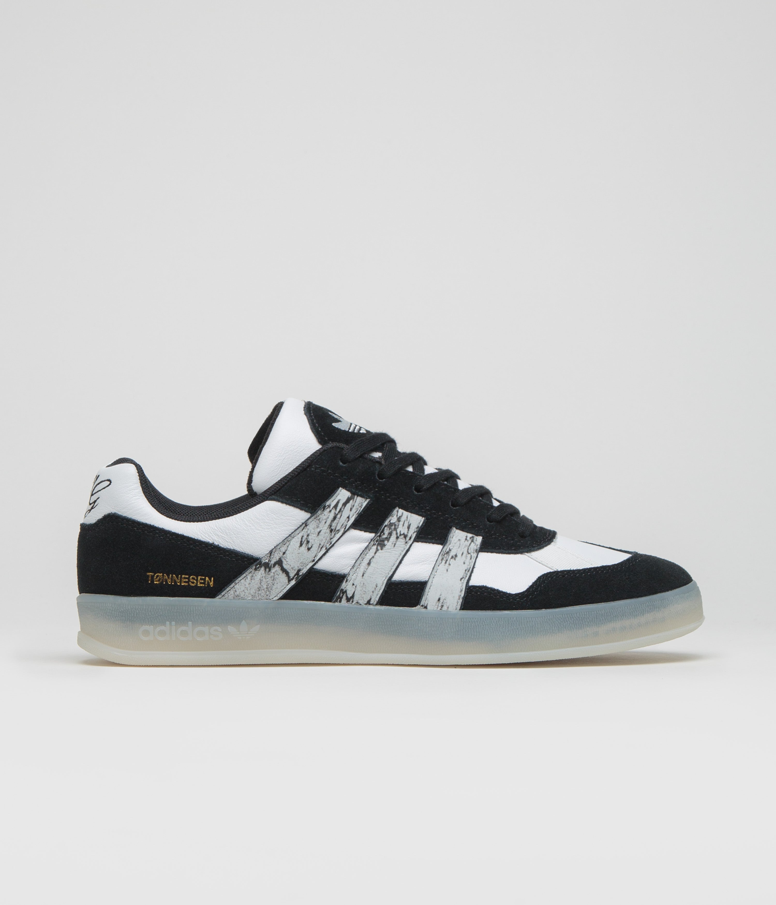 Adidas x Gustav Tonnenson Aloha Super Shoes in Core Black and Black / Chalk White