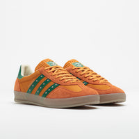 Adidas x Hardies Gazelle Indoor Shoes in Rustic Orange and Collegiate Green / Gum5 thumbnail