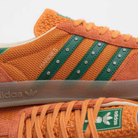 Adidas x Hardies Gazelle Indoor Shoes in Rustic Orange and Collegiate Green / Gum5 thumbnail