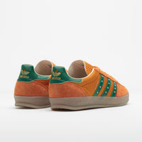 Adidas x Hardies Gazelle Indoor Shoes in Rustic Orange and Collegiate Green / Gum5 thumbnail
