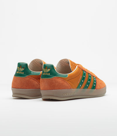 Adidas x Hardies Gazelle Indoor Shoes in Rustic Orange and Collegiate Green / Gum5