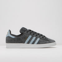 Adidas x Henry Jones Campus ADV Shoes in Carbon and Cloud White / Light Blue thumbnail