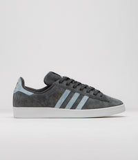 Adidas x Henry Jones Campus ADV Shoes in Carbon and Cloud White / Light Blue