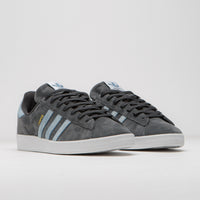 Adidas x Henry Jones Campus ADV Shoes in Carbon and Cloud White / Light Blue thumbnail