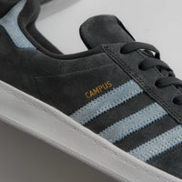 Adidas x Henry Jones Campus ADV Shoes in Carbon and Cloud White / Light Blue thumbnail