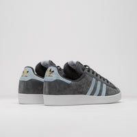 Adidas x Henry Jones Campus ADV Shoes in Carbon and Cloud White / Light Blue thumbnail