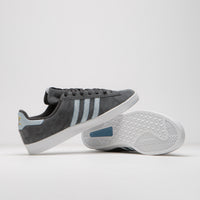 Adidas x Henry Jones Campus ADV Shoes in Carbon and Cloud White / Light Blue thumbnail